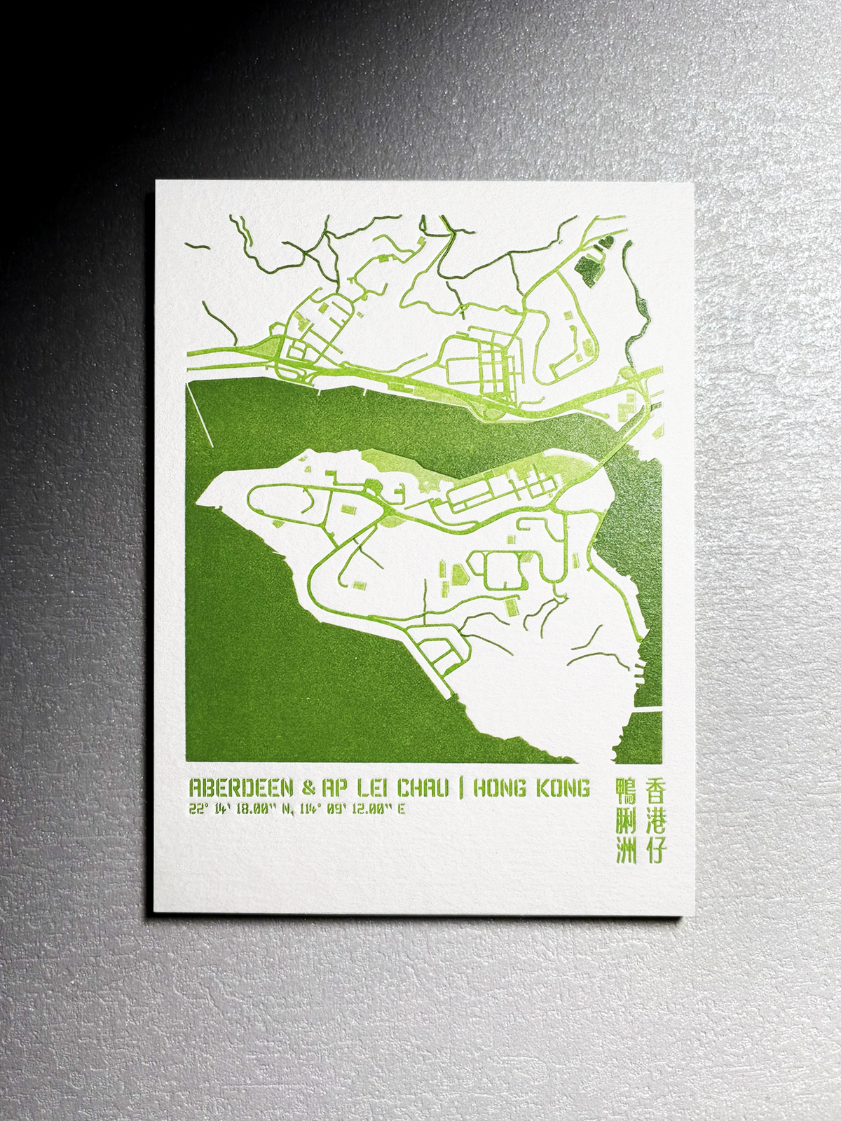 Urban Fabric Letterpress Postcard 