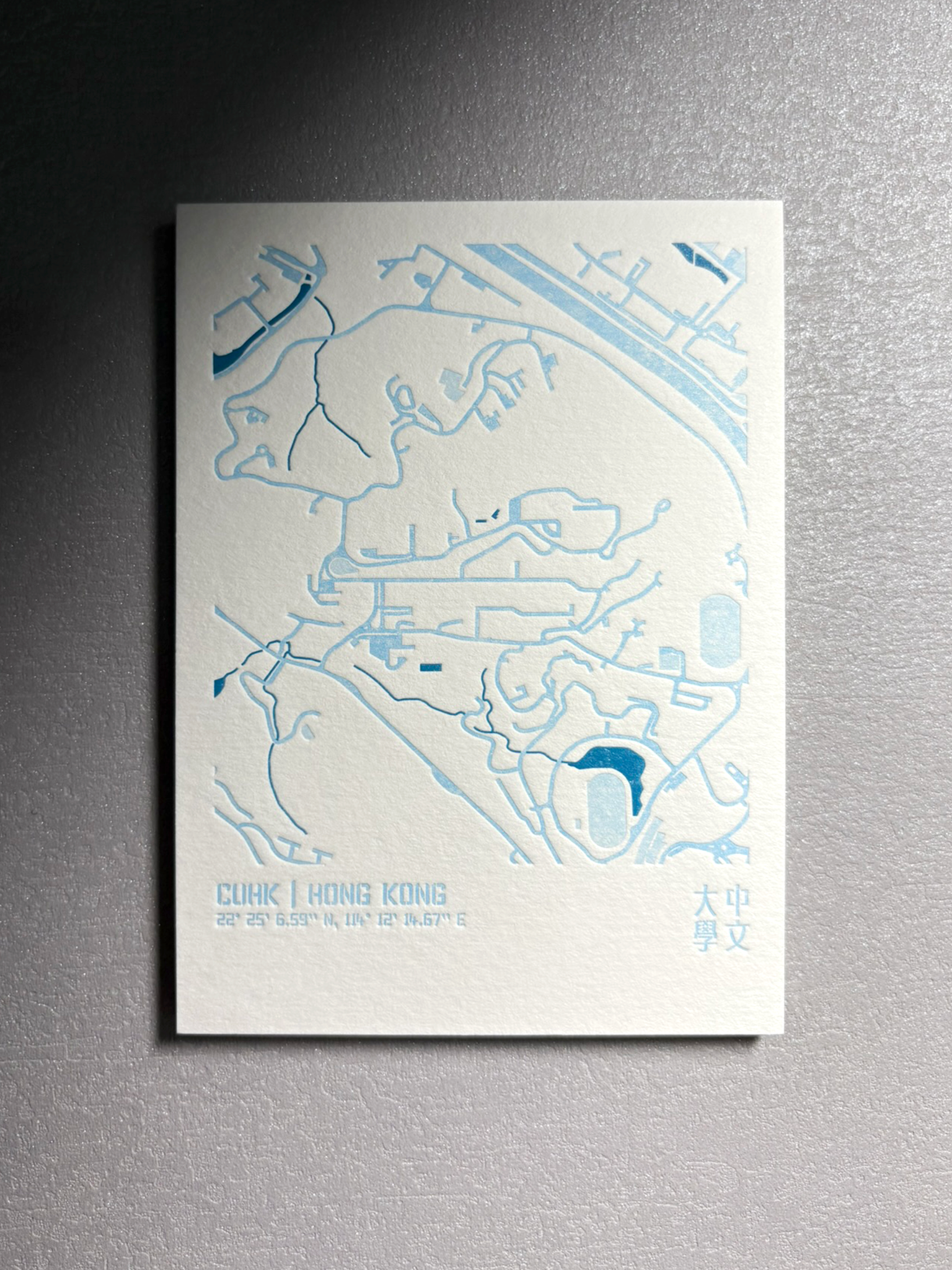 城市肌理活版印刷明信片