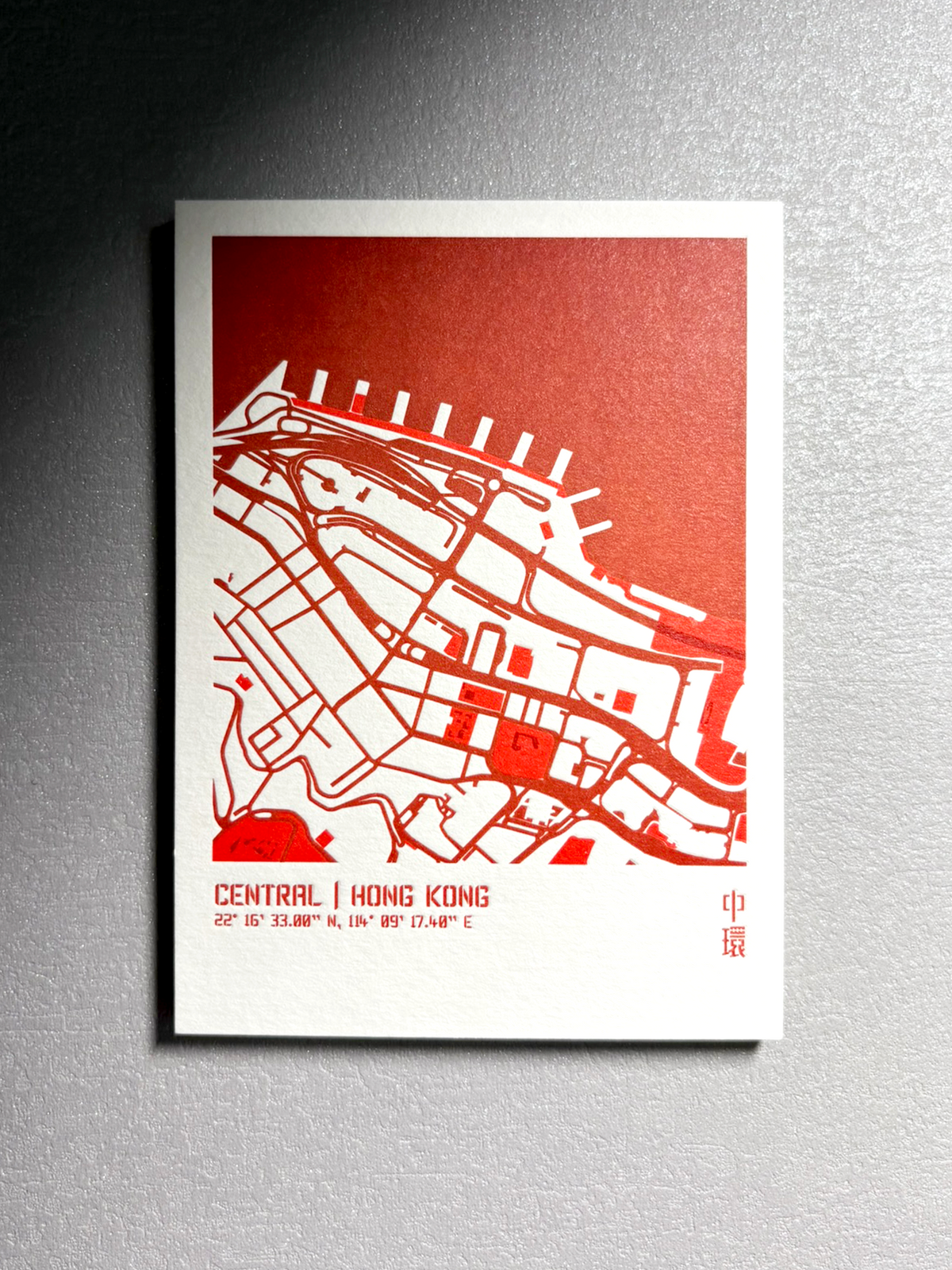 Urban Fabric Letterpress Postcard 