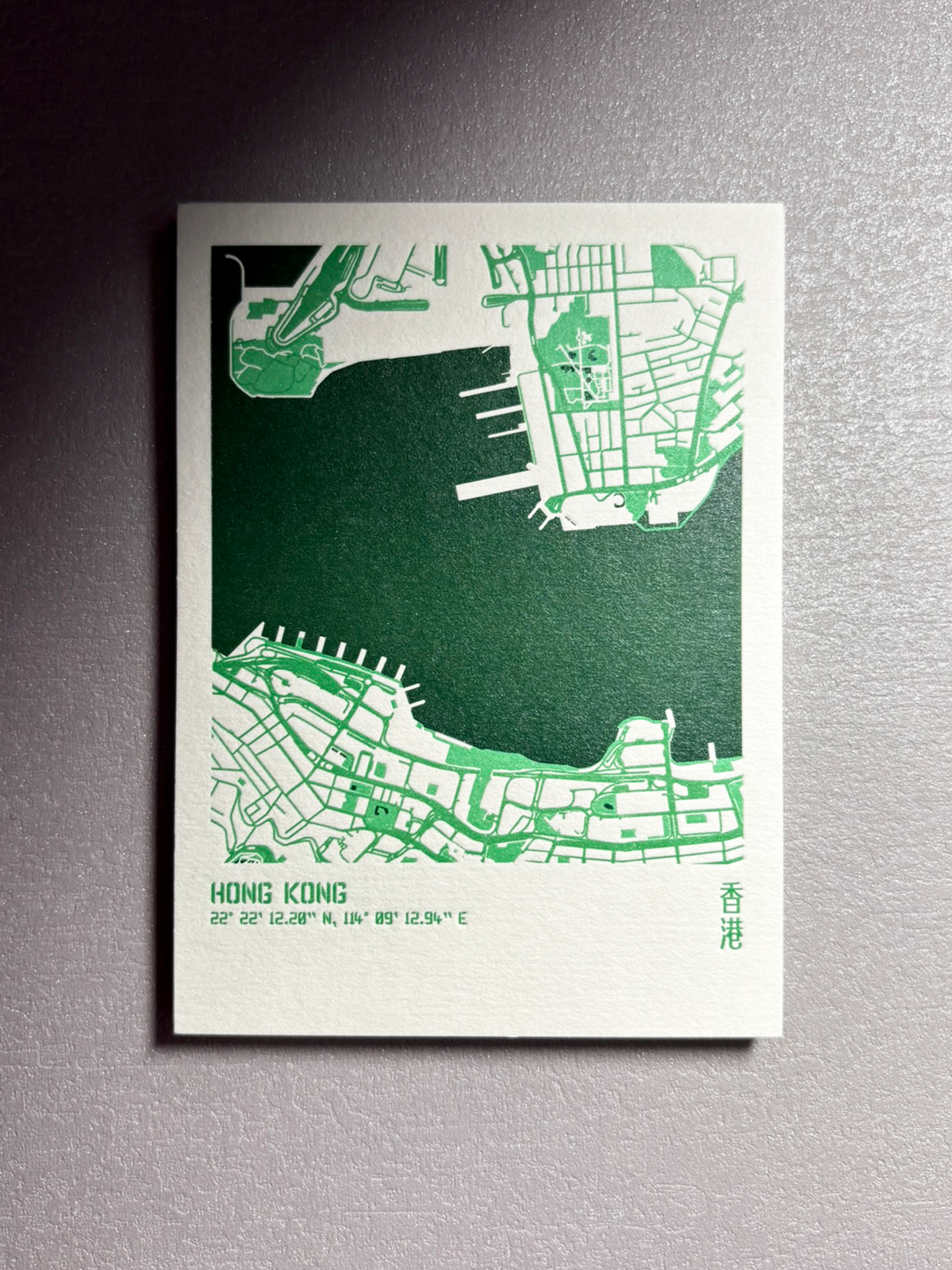 Urban Fabric Letterpress Postcard 