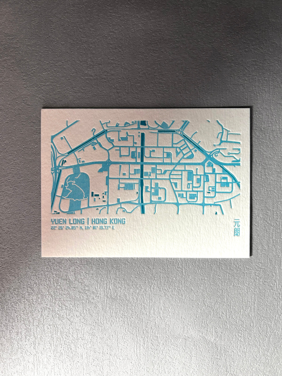 Urban Fabric Letterpress Postcard 