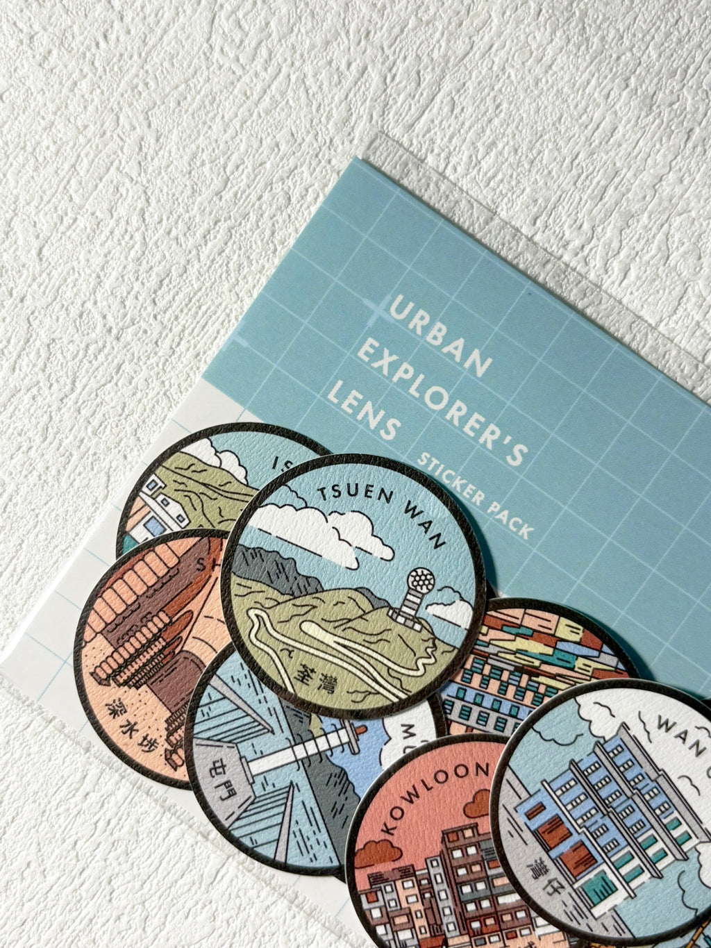 Urban Explorer's lens - Hong Kong Edition Stickers set (18 pcs)