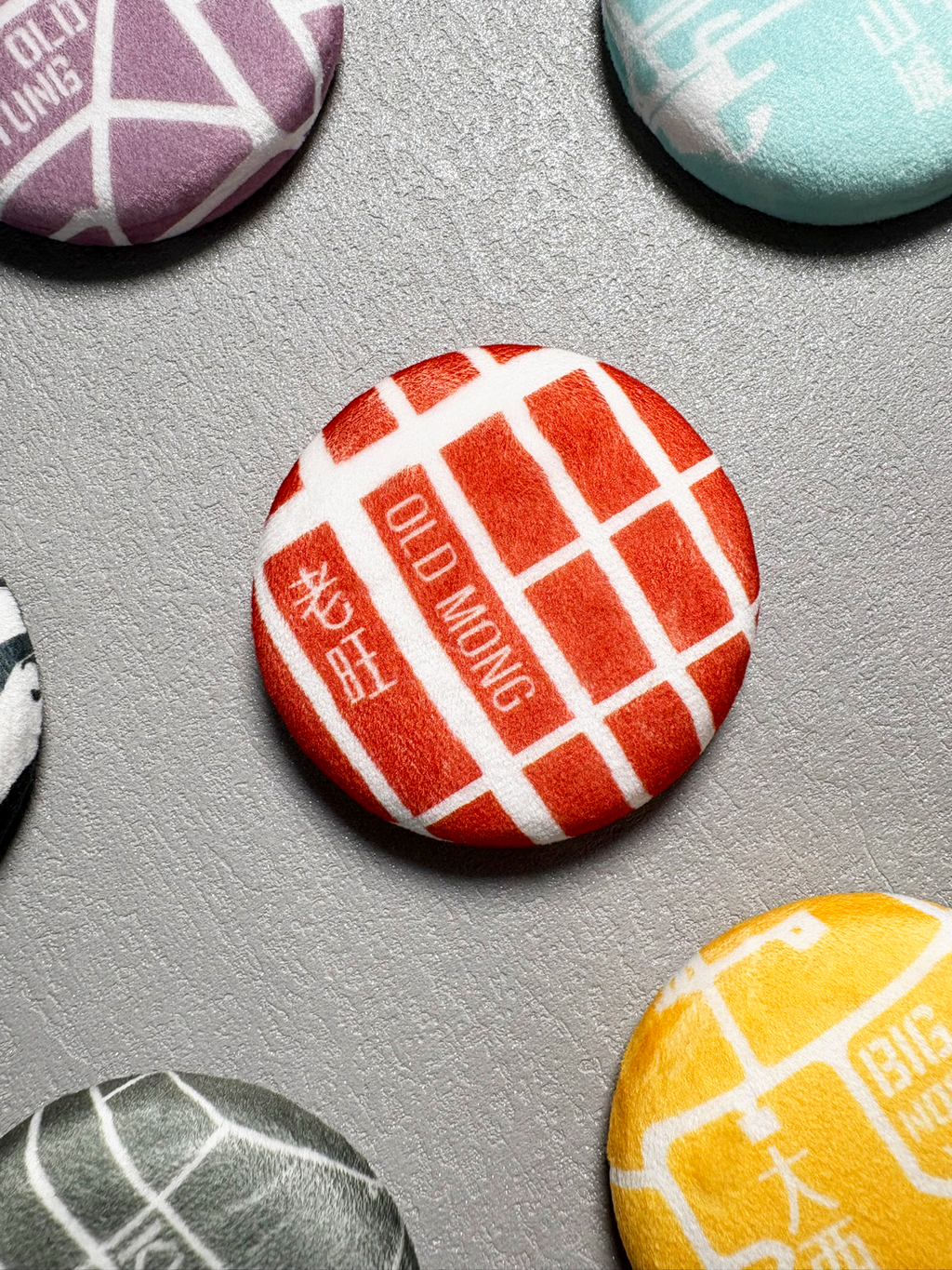 可愛捏捏城市肌理毛绒襟章