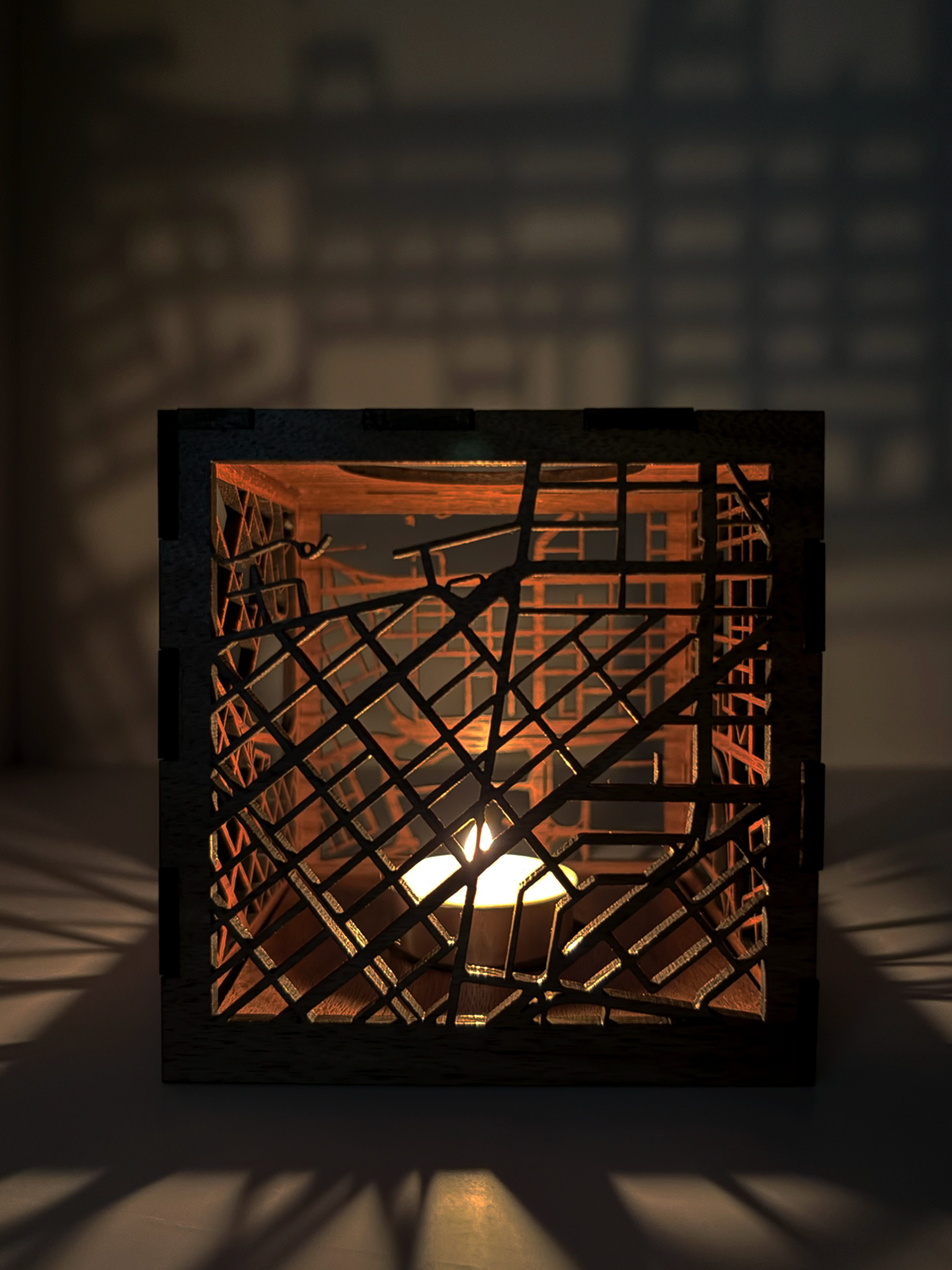 城市肌理小蠟燭座