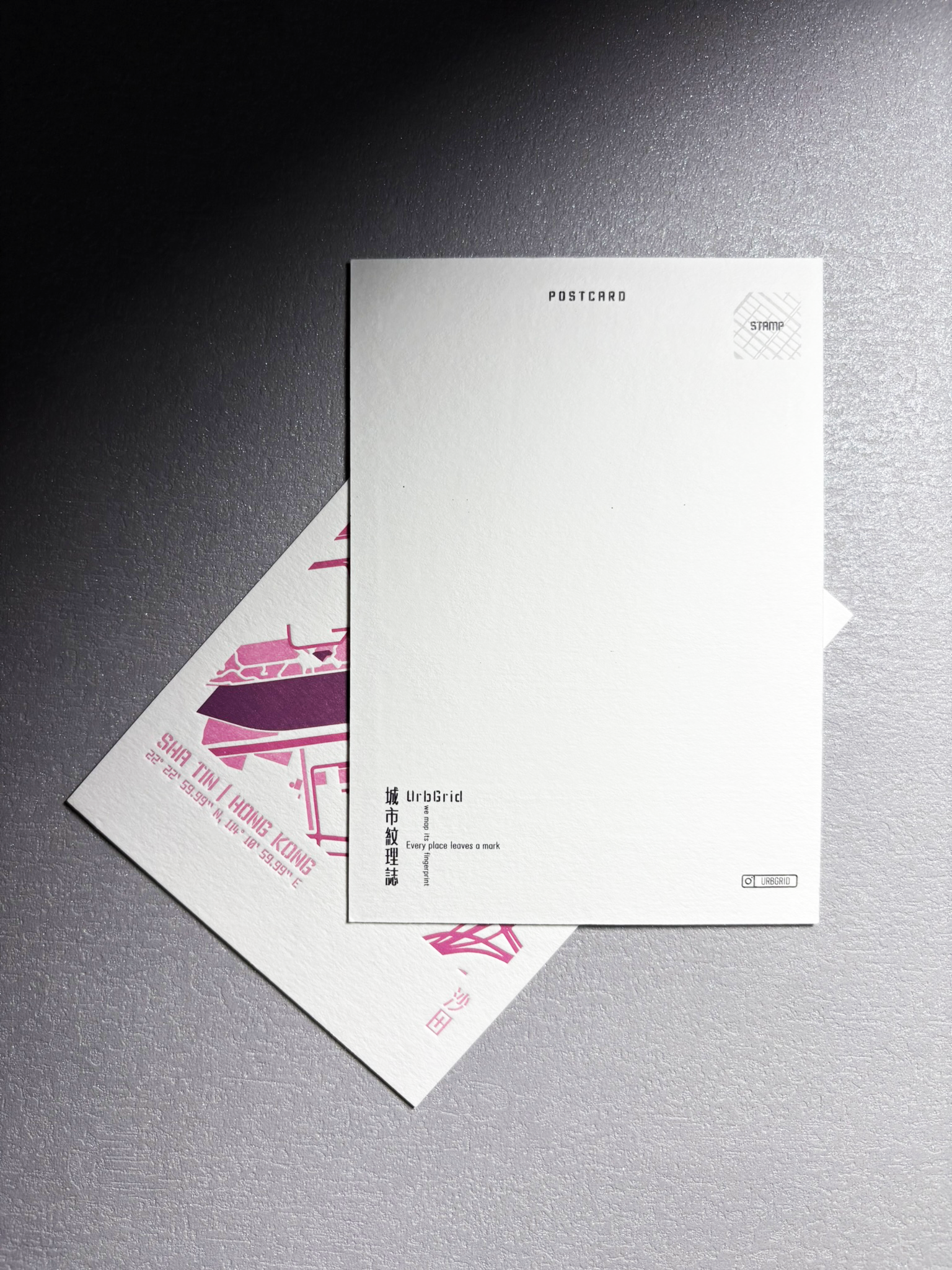 Urban Fabric Letterpress Postcard 