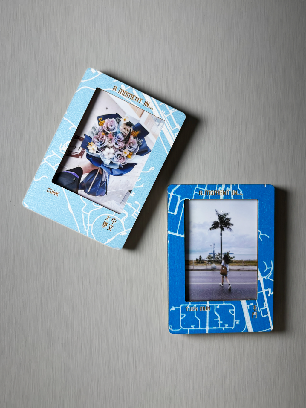 城市肌理木製磁吸即影即有相框