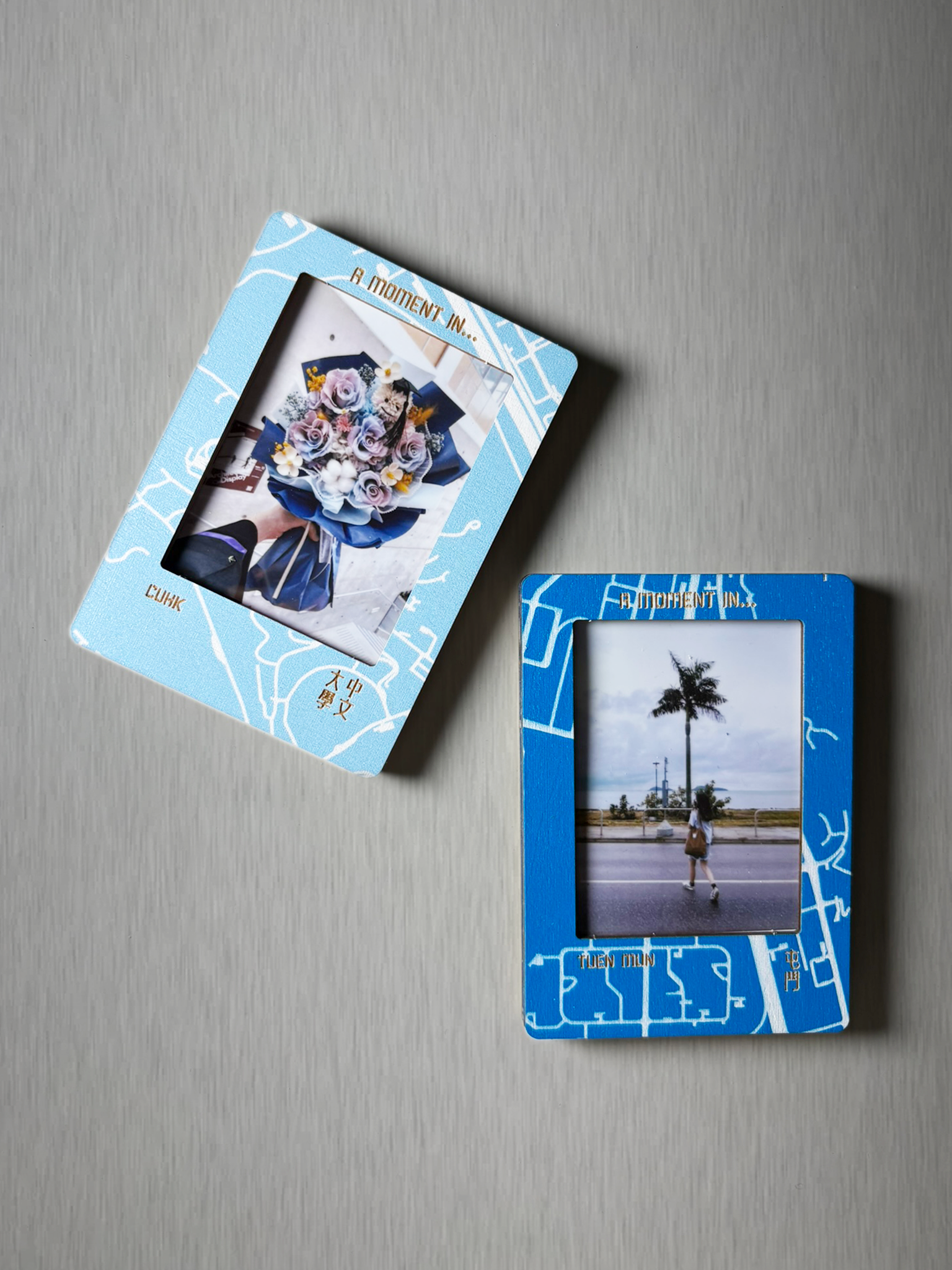 城市肌理木製磁吸即影即有相框