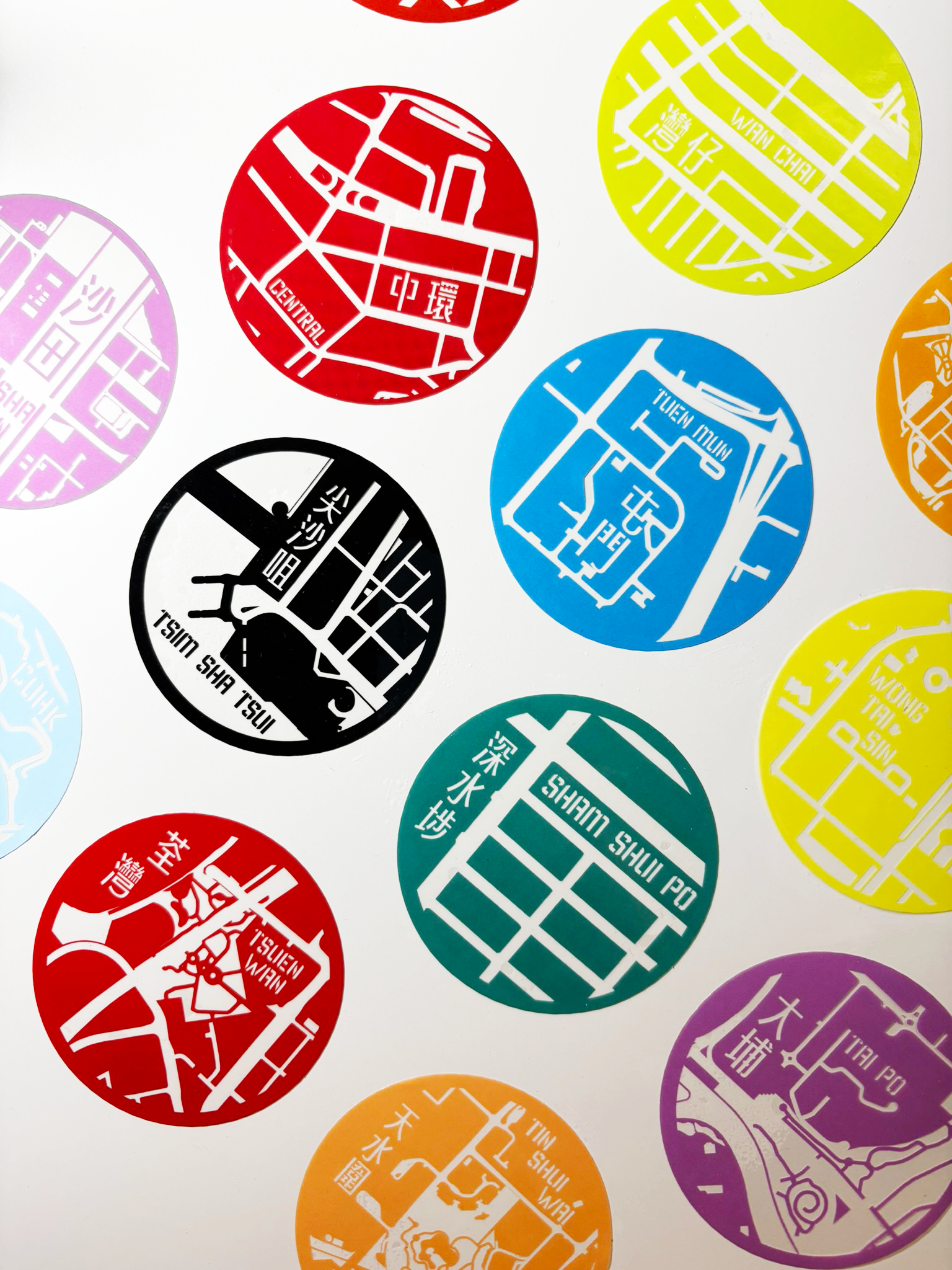 城市肌理透明防水貼紙