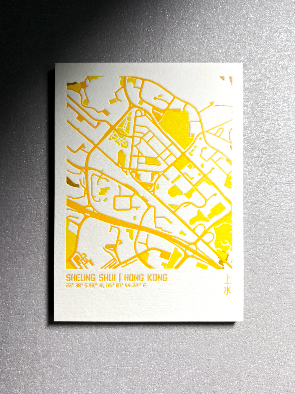 城市肌理活版印刷明信片