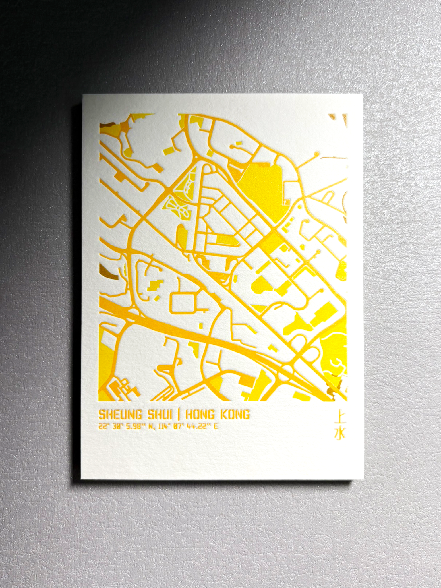 Urban Fabric Letterpress Postcard 
