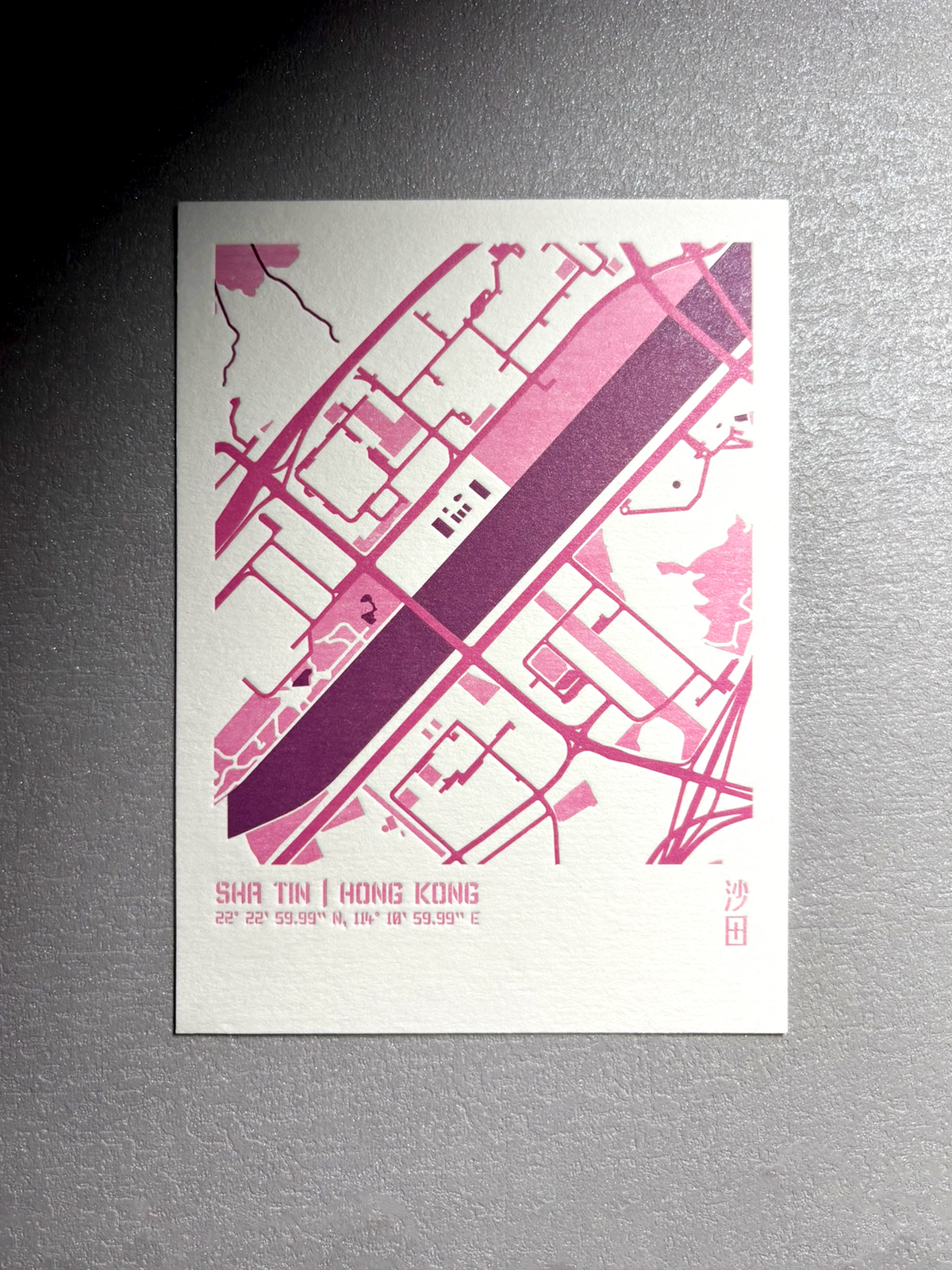 Urban Fabric Letterpress Postcard 