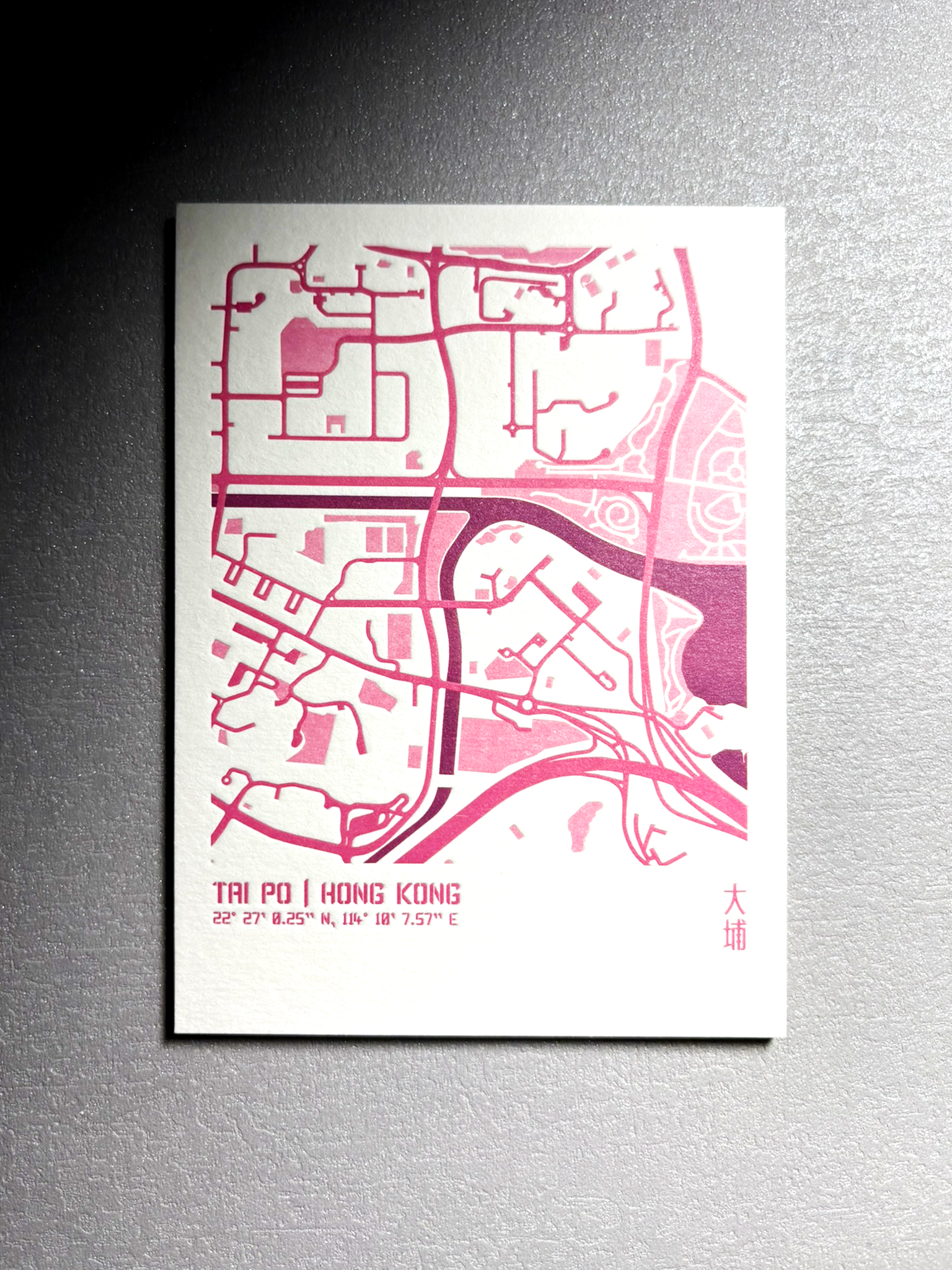 Urban Fabric Letterpress Postcard 