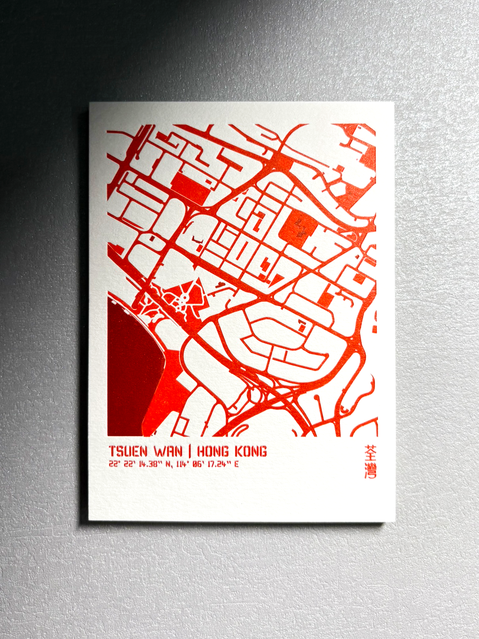 城市肌理活版印刷明信片