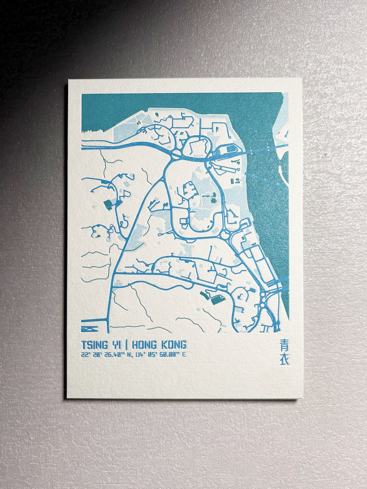 Urban Fabric Letterpress Postcard 